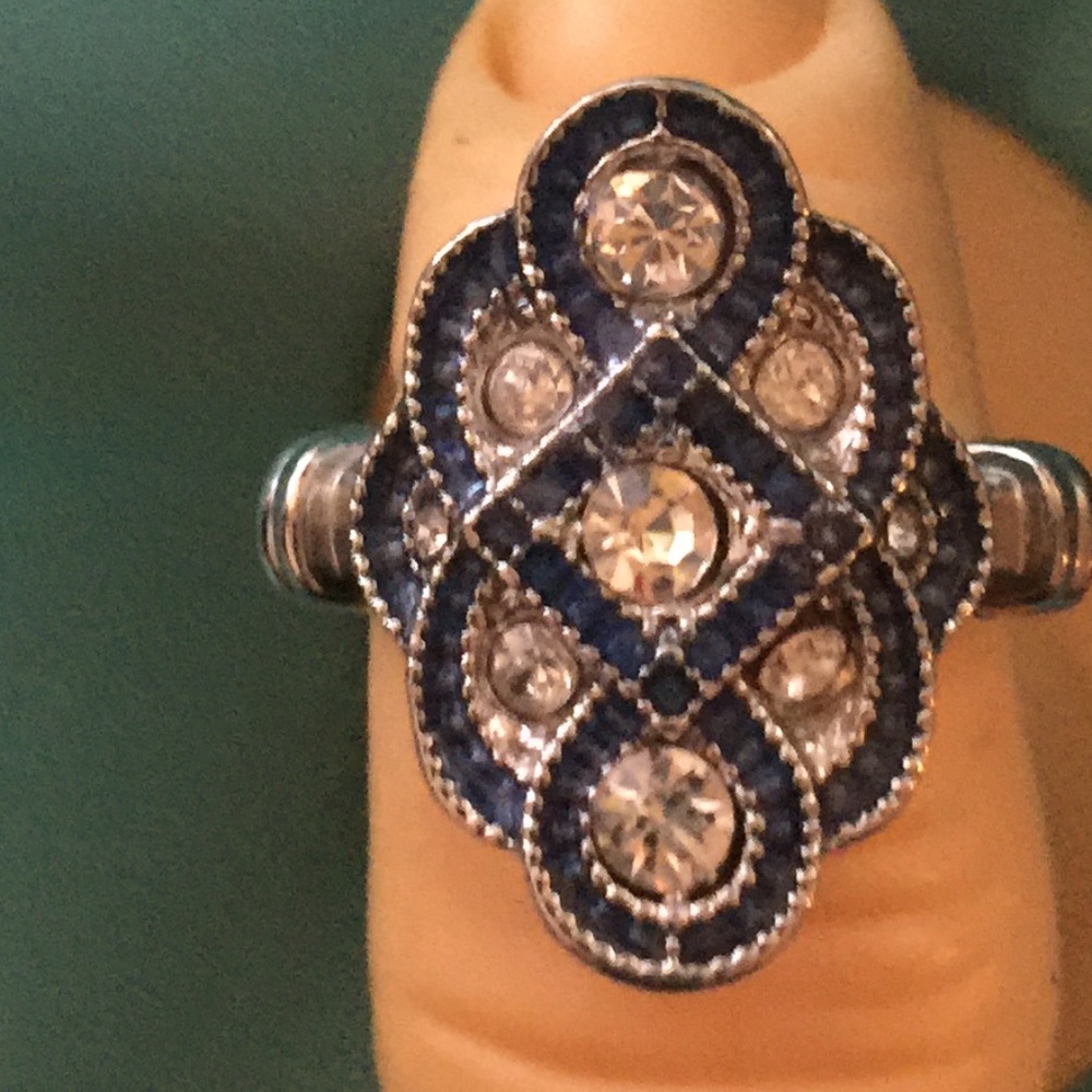 Vintage Ornate Cubic Zirconia Diamond ring